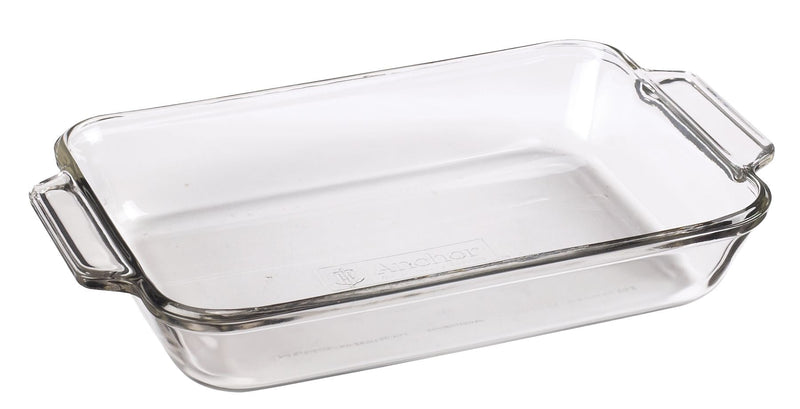 Glass Rectangular Utility Dish, 2-L T7016