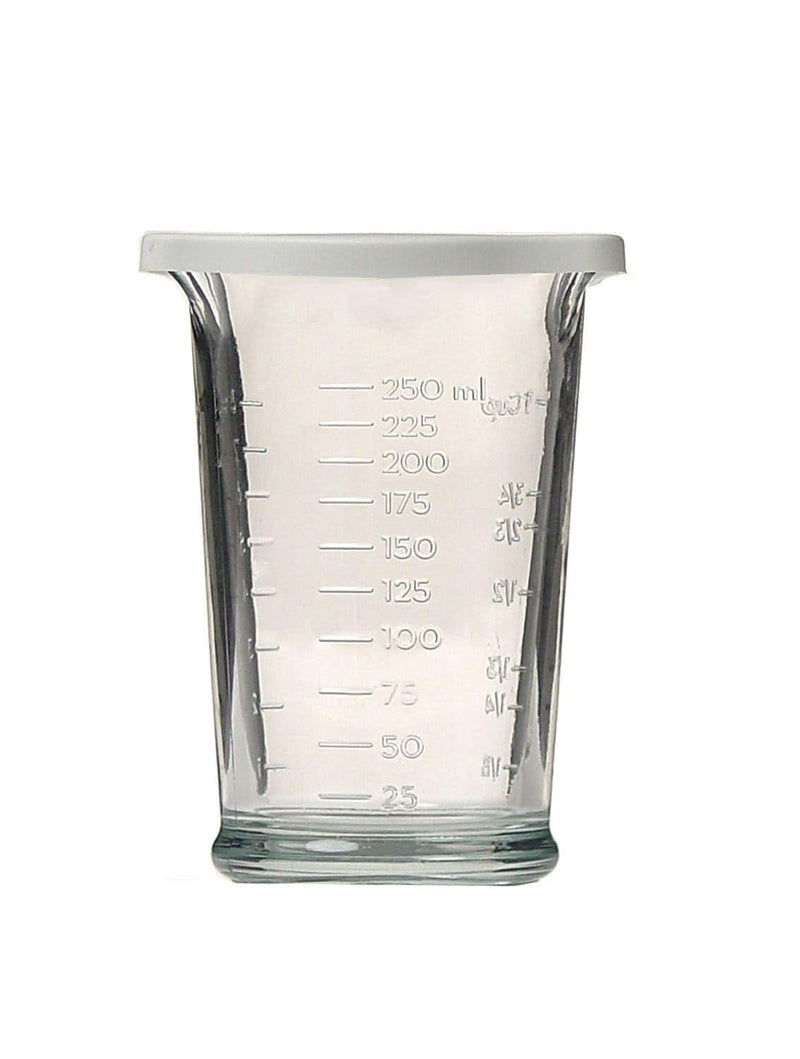 Triple-Pour Measuring Cup with Plastic Lid, 250-ml F5827