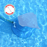 Pool Leaf Skimmer with Roller Wheels & Brushes, Garden Hose attachment