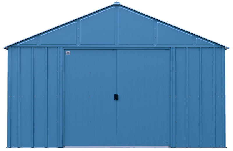 Classic 12x12-ft Blue Grey Corrosion-Resistant Steel Shed K4201