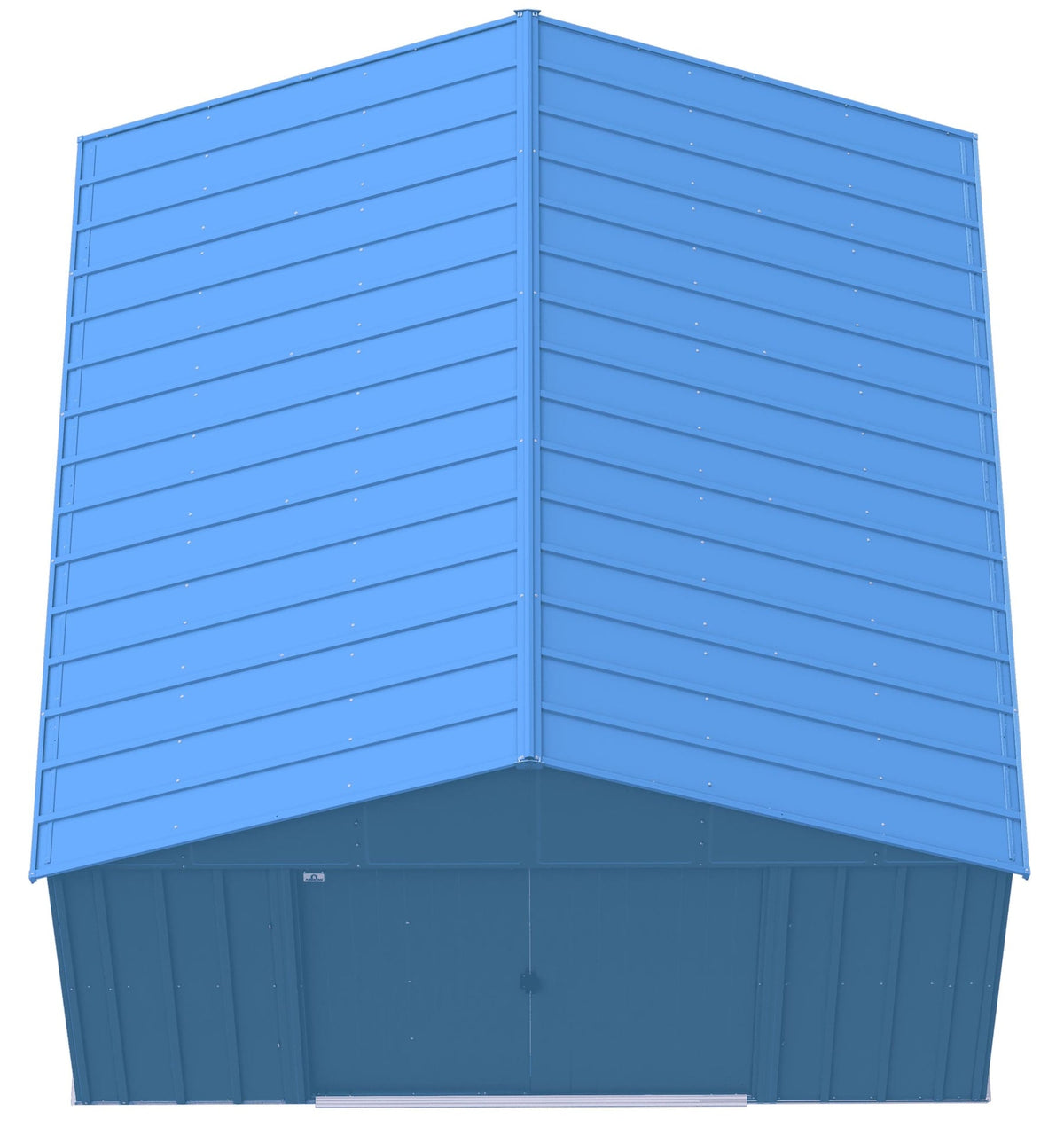 Classic 12x12-ft Blue Grey Corrosion-Resistant Steel Shed