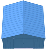 Classic 12x12-ft Blue Grey Corrosion-Resistant Steel Shed