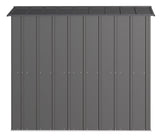 Classic Galvanized Steel Storage Shed, Charcoal, 6-ft x 7-ft
