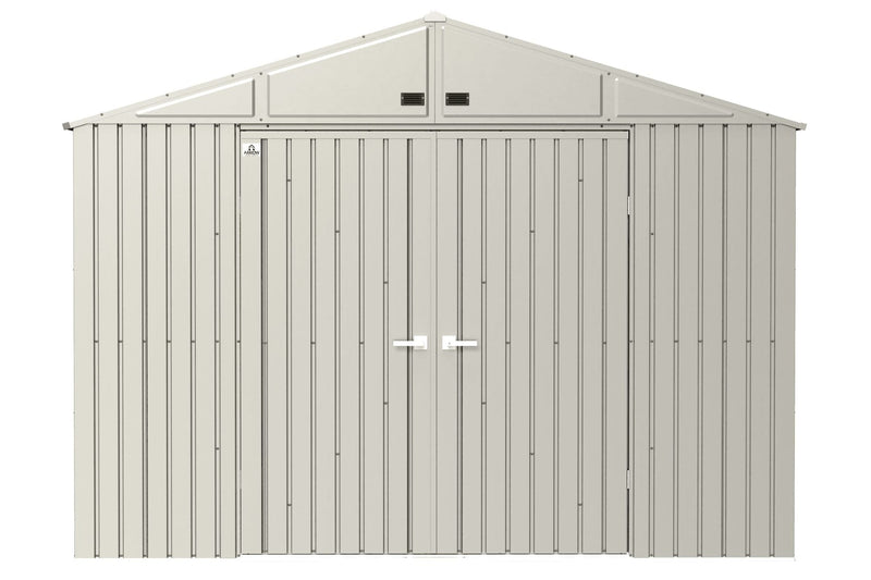 10x12-ft Cool Grey Corrosion-Resistant Steel Storage Shed E9517