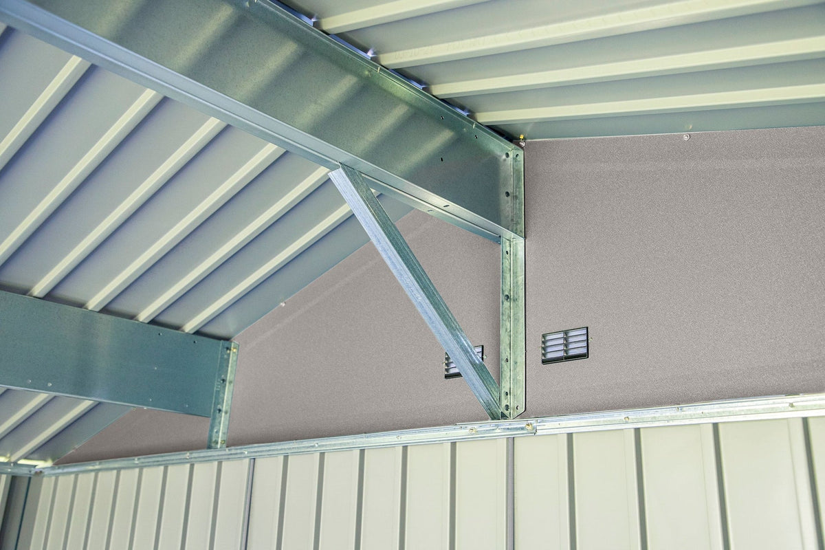 Elite 10x12-ft Cool Grey Corrosion-Resistant Steel Storage Shed