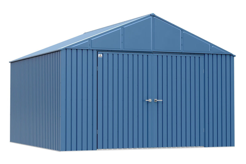 14x12-ft Anthracite Corrosion-Resistant Steel Shed B4018
