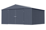 Elite 14x12-ft Anthracite Corrosion-Resistant Steel Shed