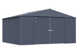 Elite 14x12-ft Anthracite Corrosion-Resistant Steel Shed