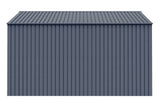Elite 14x12-ft Anthracite Corrosion-Resistant Steel Shed