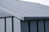 Elite 14x12-ft Anthracite Corrosion-Resistant Steel Shed