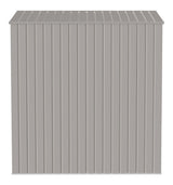 Elite Steel Storage Shed with Pent Roof, Cool Grey, 6-ft x 4-ft