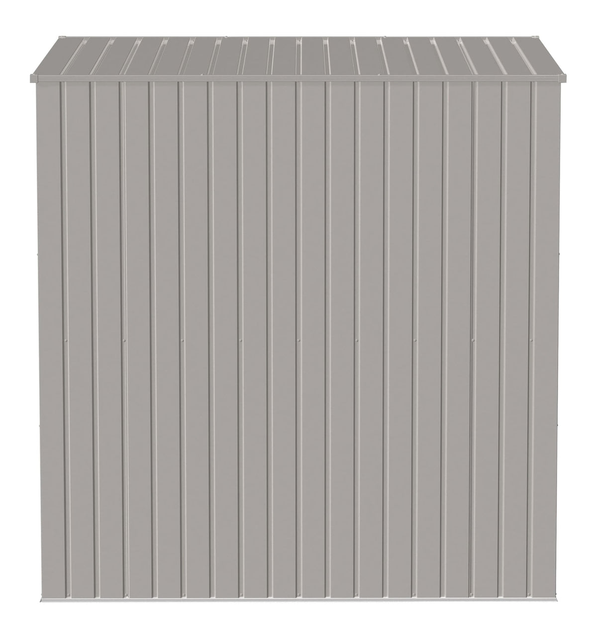 Elite Steel Storage Shed with Pent Roof, Cool Grey, 6-ft x 4-ft