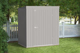 Elite Steel Storage Shed with Pent Roof, Cool Grey, 6-ft x 4-ft
