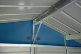 Select Galvanized Steel Storage Shed, Blue Grey, 10-ft x 14-ft