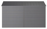 Select Galvanized Steel Storage Shed, Charcoal, 10-ft x 12-ft