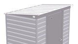 Select Galvanized Steel Storage Shed, Flute Grey, 6-ft x 4-ft