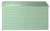 Select Galvanized Steel Storage Shed, Sage Green, 10-ft x 12-ft