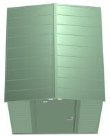 Select Galvanized Steel Storage Shed, Sage Green, 6-ft x 7-ft