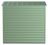 Select Galvanized Steel Storage Shed, Sage Green, 6-ft x 7-ft
