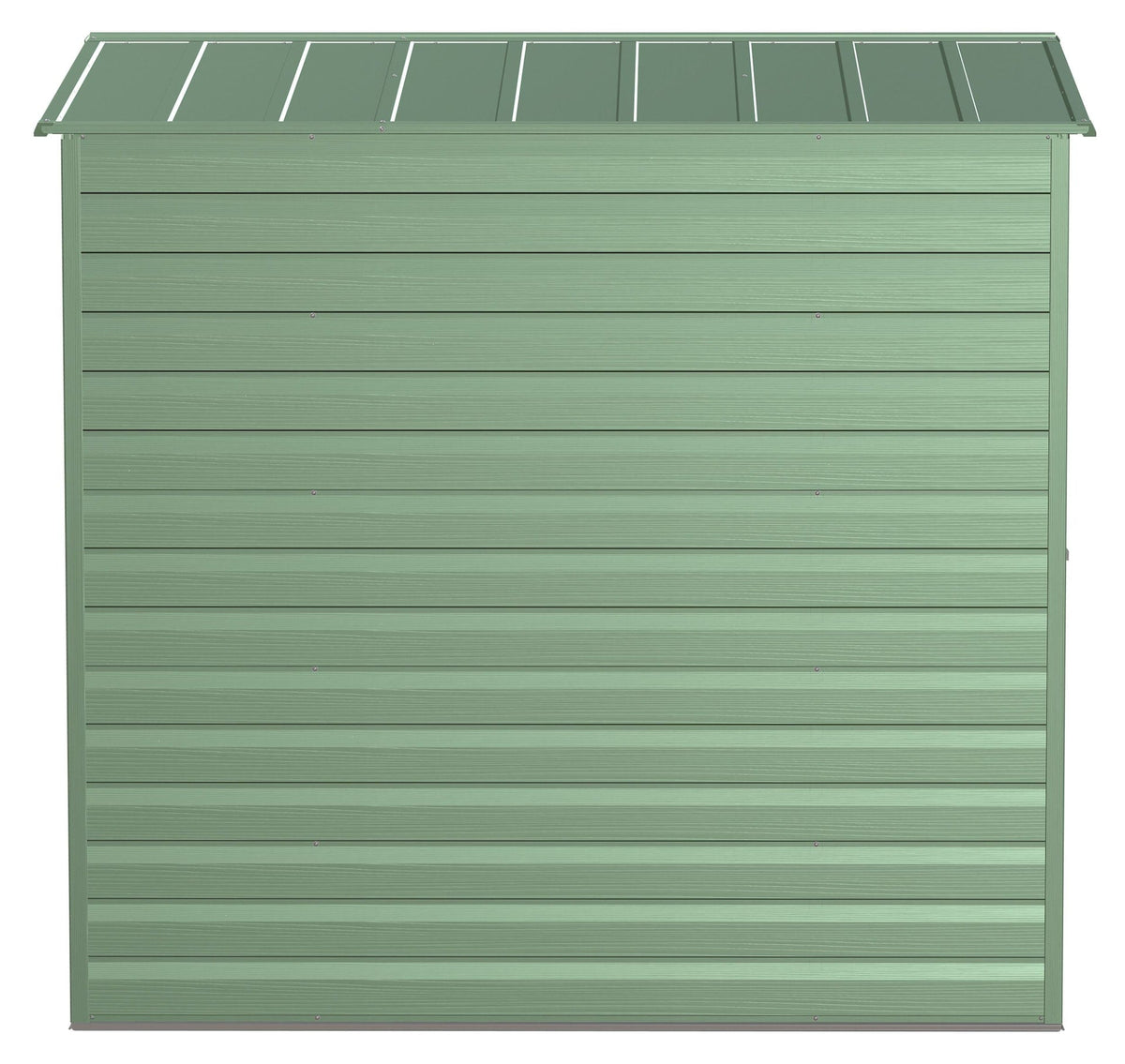 Select Galvanized Steel Storage Shed, Sage Green, 6-ft x 7-ft