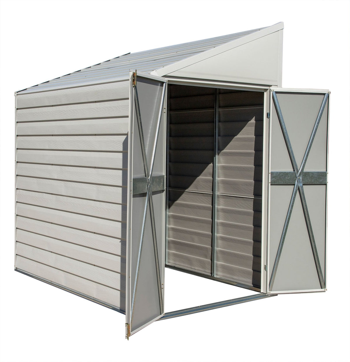 Yardsaver Electro Galvanized Steel Storage Shed, 4-ft x 7-ft