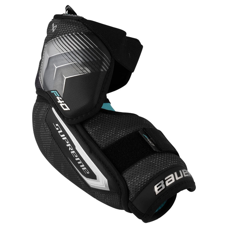 Supreme F40 Hockey Elbow Pads, Senior, Black, Assorted Sizes S8227