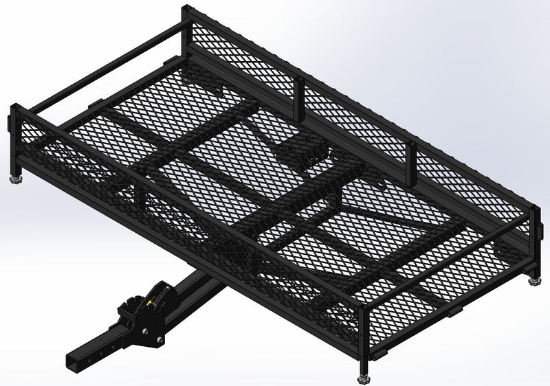 Hitch Mount Adjustable Height Cargo Carrier Z6224