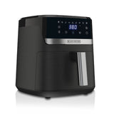 8-in-1 Digital Air Fryer with Non-Stick Cooking Basket, 6-qt