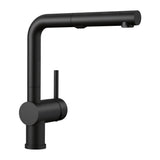 Linus Low Arc Pull-Out Dual-Spray Kitchen Faucet, Coal Black