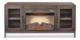 Canmore Media Console Electric Fireplace TV Stand with Fireplace, 54-in, 1400W, Brown