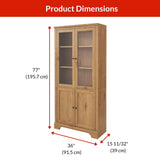 Donevan Multi-Purpose Cabinet, Oak