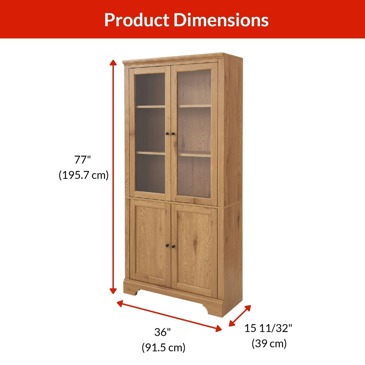 Donevan Multi-Purpose Cabinet, Oak