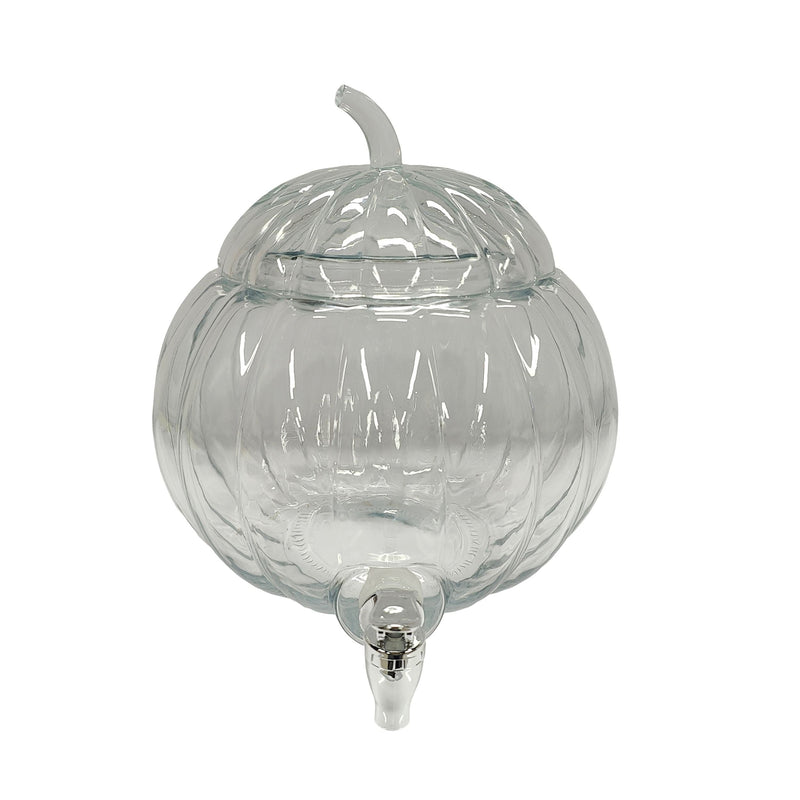 Glass Pumpkin Drink Dispenser, for Fall B5265