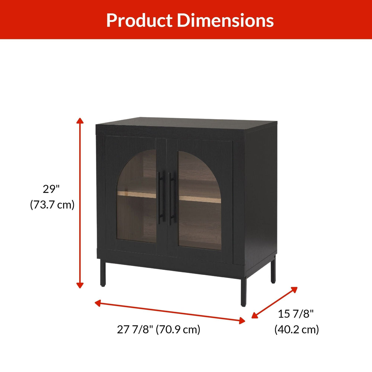 Hinton Cabinet, Black