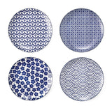 Patterned Porcelain Side Plates Serveware Set, 4-pk