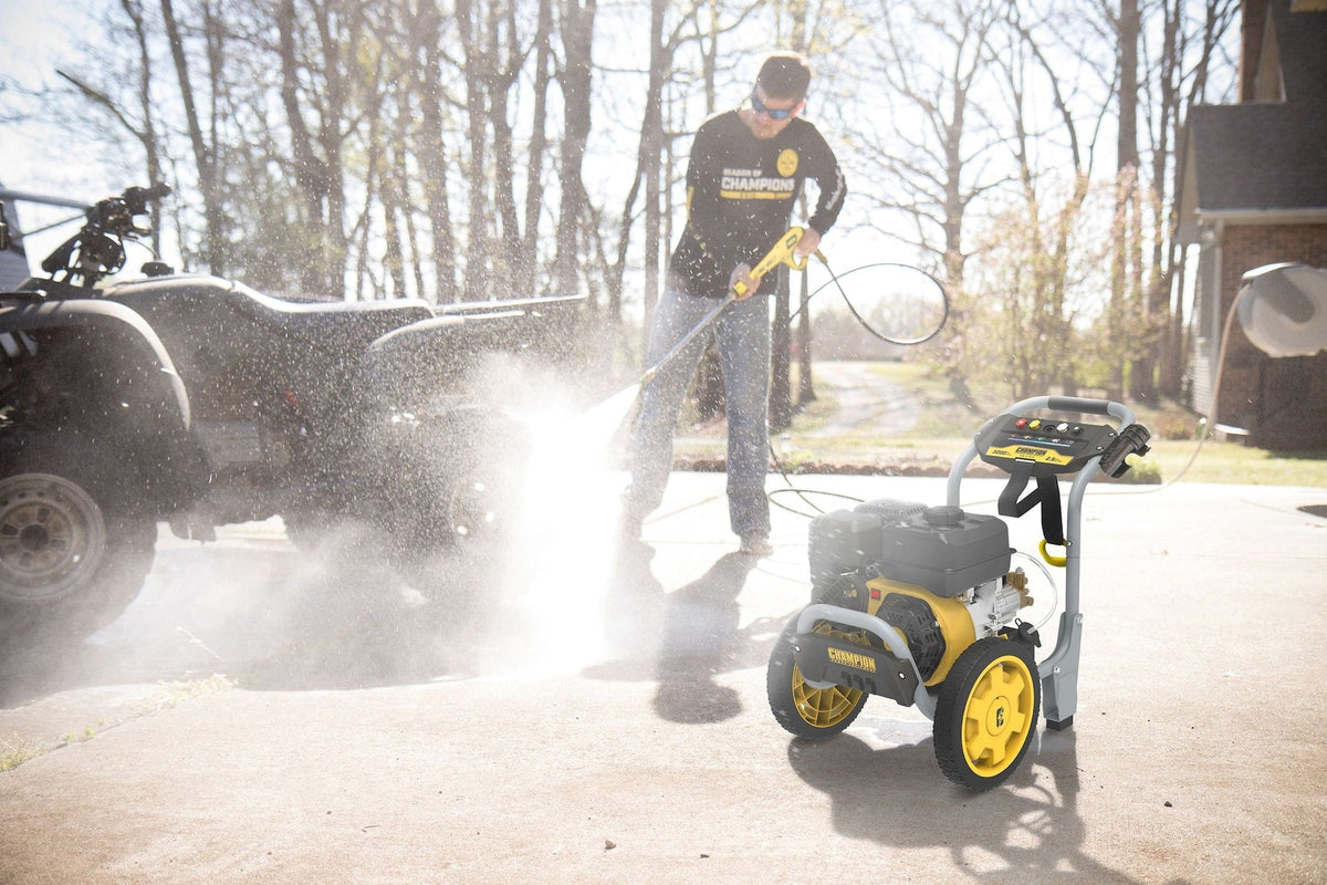 Power Equipment 3200 PSI 2.5 GPM 224cc Engine Cold Water Wheeled Gas Pressure Washer