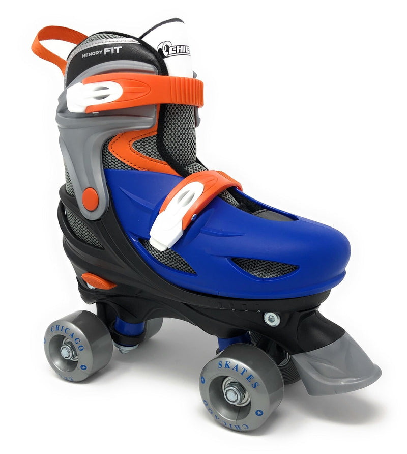 Kids' Adjustable Roller Skates, Blue Y3476