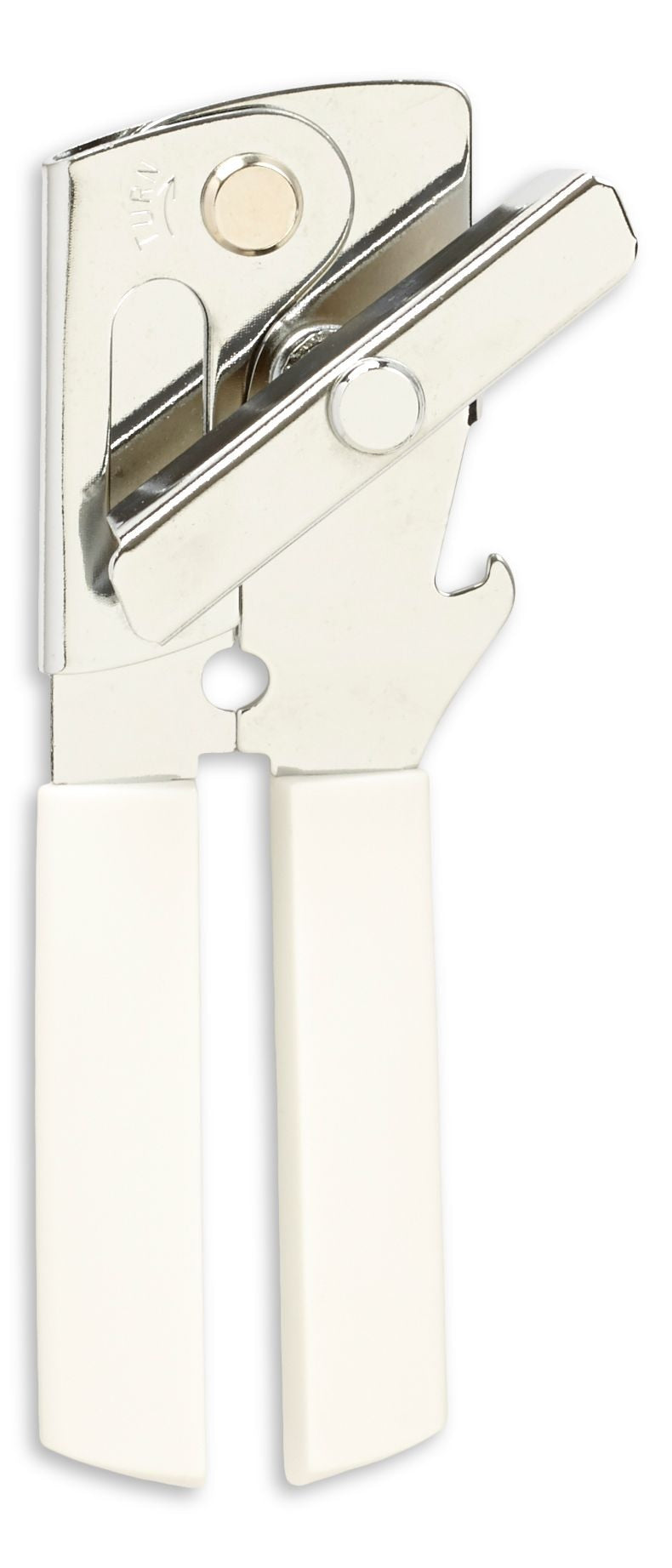 Chrome Can Opener, Large, White T197