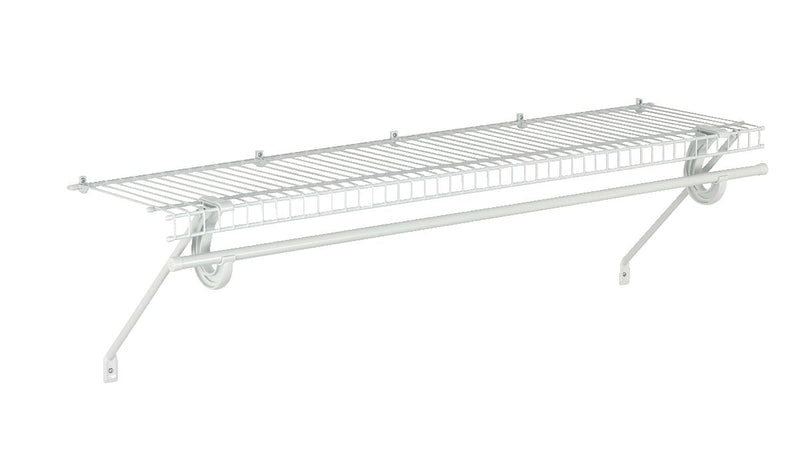 Superslide Wall Shelf Kit with Installation Hardware, 4-ft x 12-in P8240