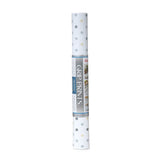 Grip Prints Non-Adhesive Cushioned Shelf/Drawer Liner, Polka Dot Blue, 18-in x 4-ft