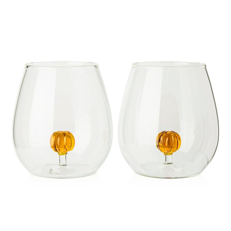 591-mL Borosilicate Pumpkin Wine Tumbler, 2-pk B6991
