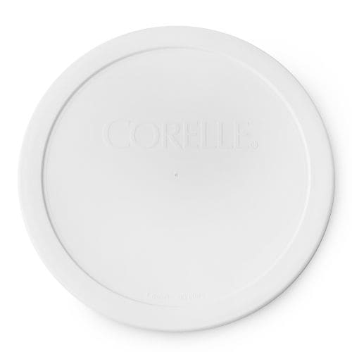 Plastic Round Bowl Lid Cover, Fits 28-oz, White J1779