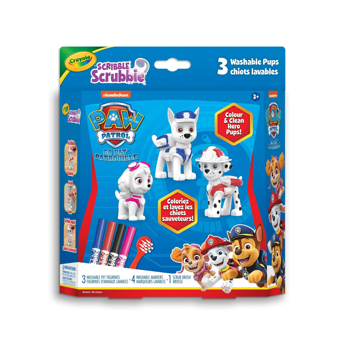 Scribble Scrubbie Pets Activity Playset with Washable Markers, 3-pk, Ages 3+