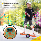 Swagtron Shuttle Zipboard Electric Hoverboard Skateboard 7 mph and 3-Mile Range LED Wheels Wireless Speaker