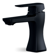 Aztek Single Handle 4-in Centreset Bathroom Sink Faucet with Pop-up Drain, Matte Black