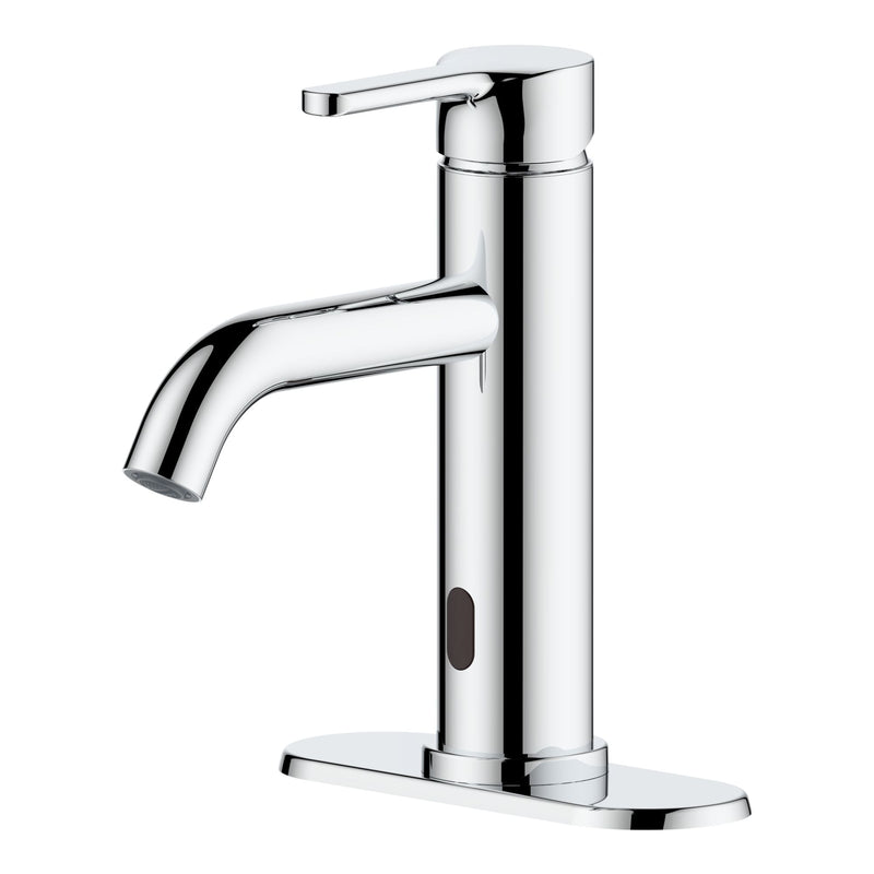 Tronus Touchless Single Control Lavatory/Bathroom Sink Faucet, 4-in Centerset, Chrome W8444