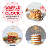 Heart Compact Mini, Non-Stick Waffle Maker, Red
