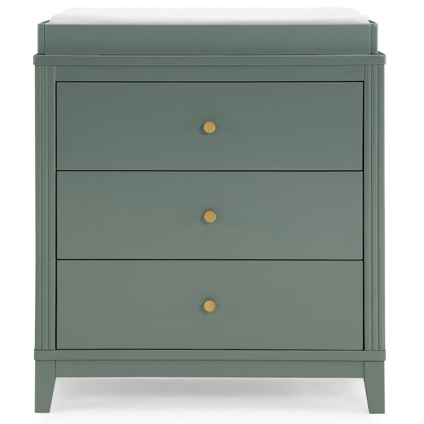 Eloise 3-Drawer Dresser with Changing Top, Grassy Glen O4187