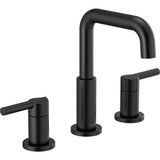 Two Handle Widespread Bathroom Faucet, Matte Black