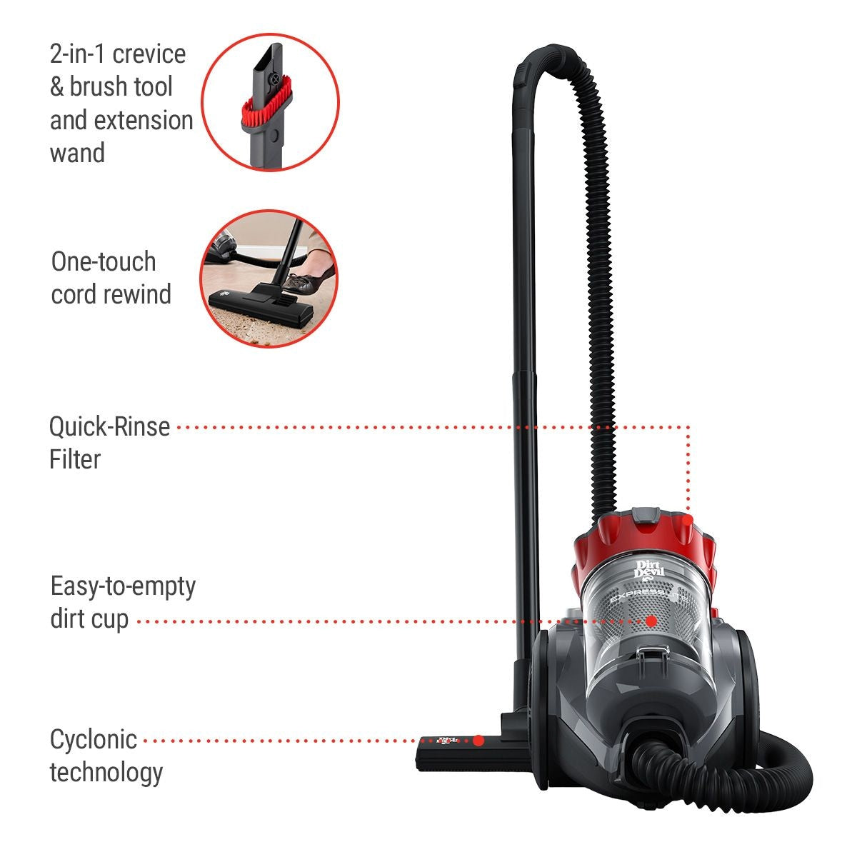 Multi-Surface Express Lite Plus Canister Vaccum